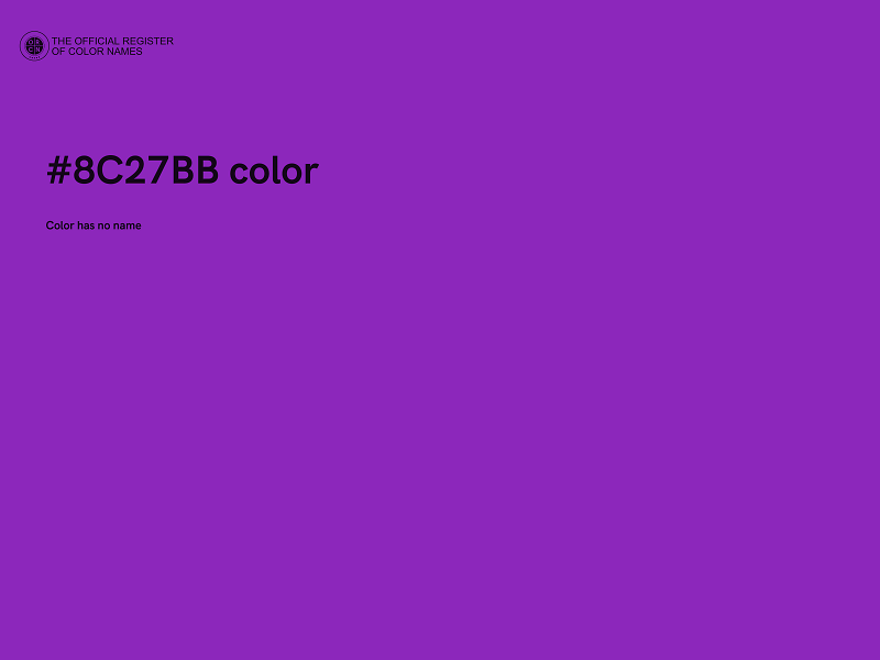 #8C27BB color image