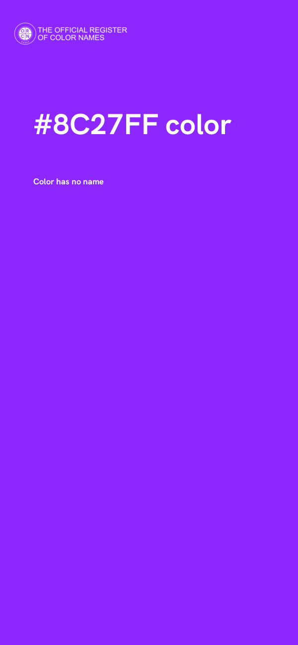 #8C27FF color image