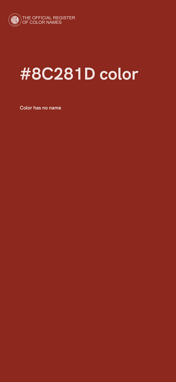 #8C281D color image