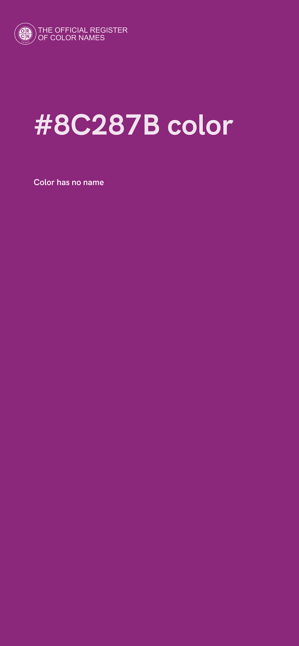 #8C287B color image