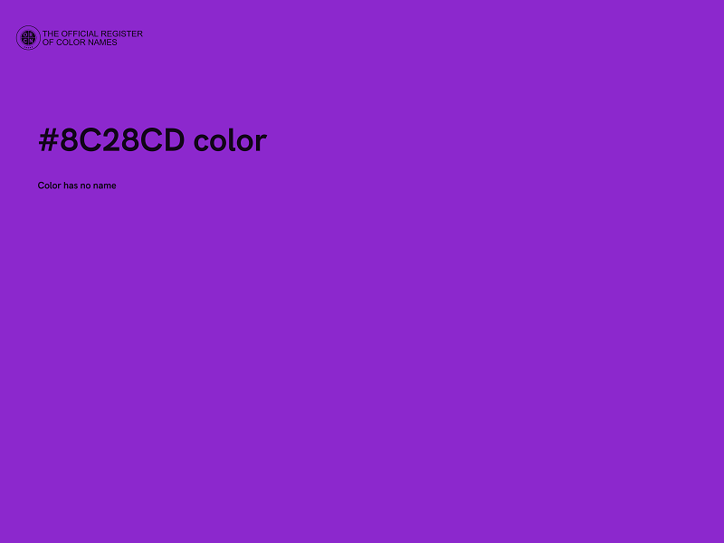 #8C28CD color image