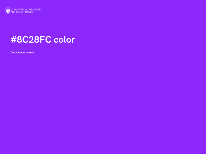 #8C28FC color image