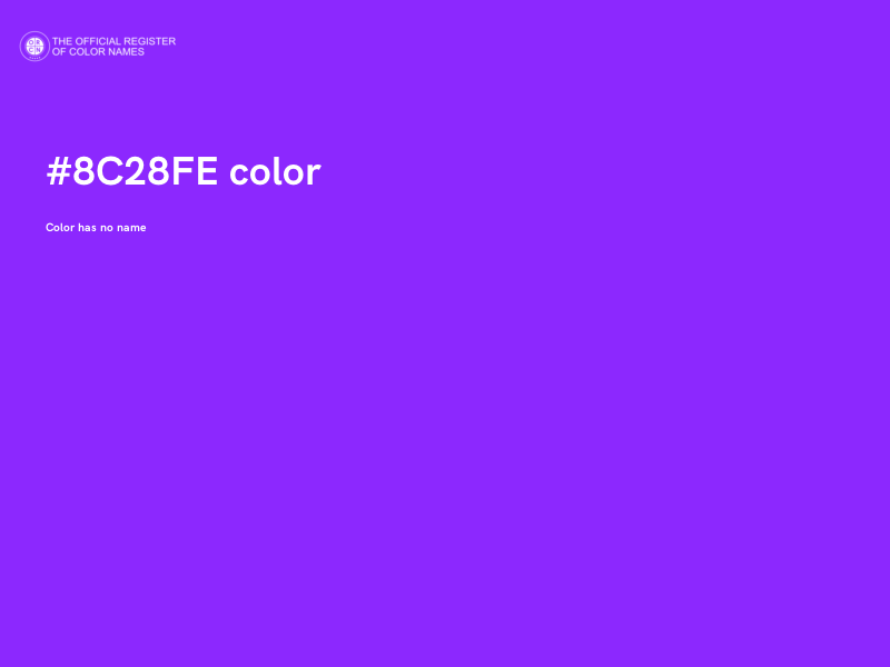 #8C28FE color image