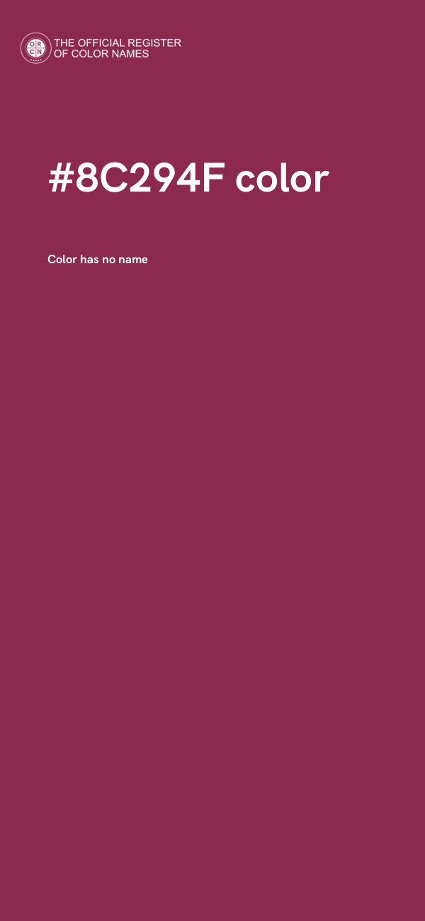 #8C294F color image