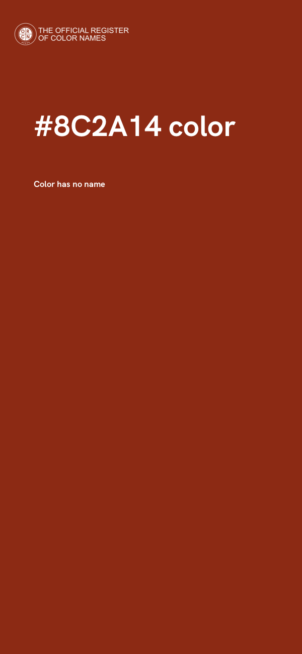 #8C2A14 color image