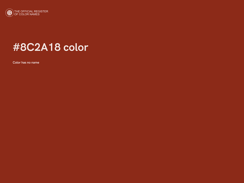 #8C2A18 color image