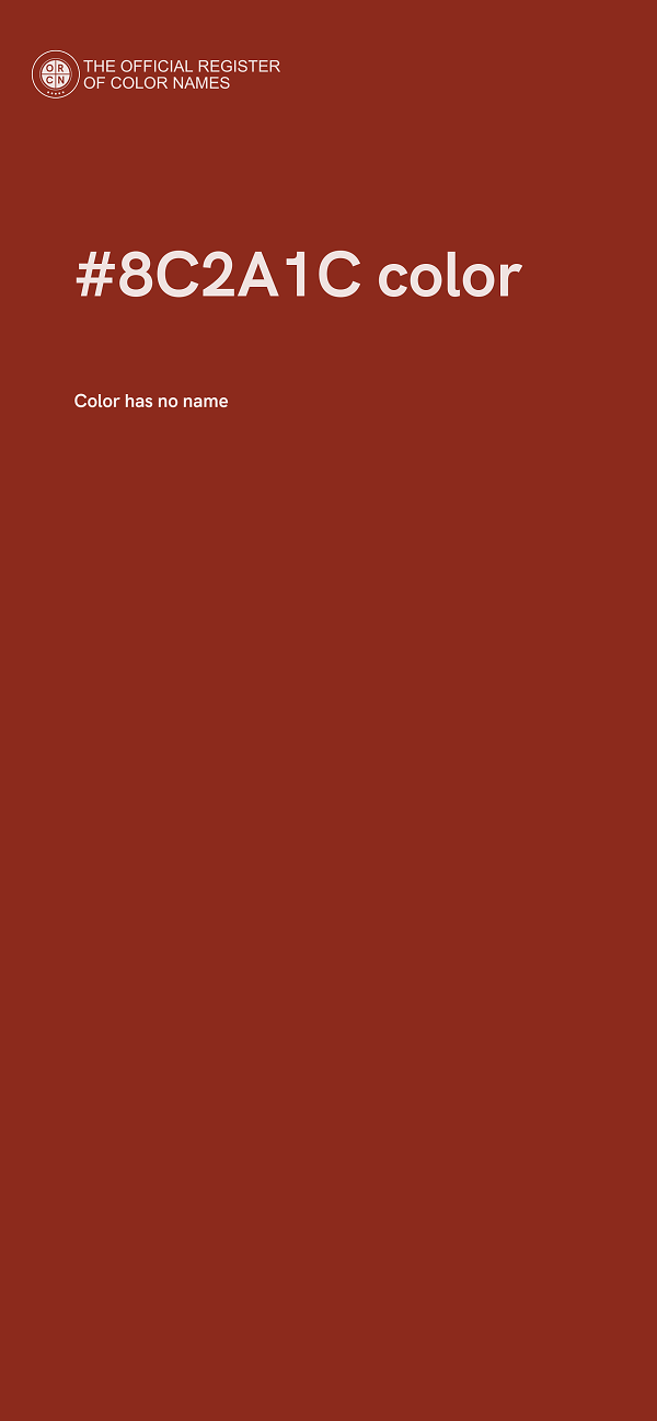 #8C2A1C color image