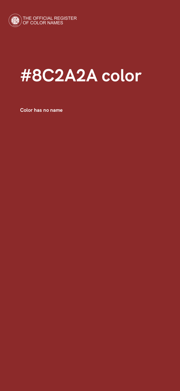 #8C2A2A color image