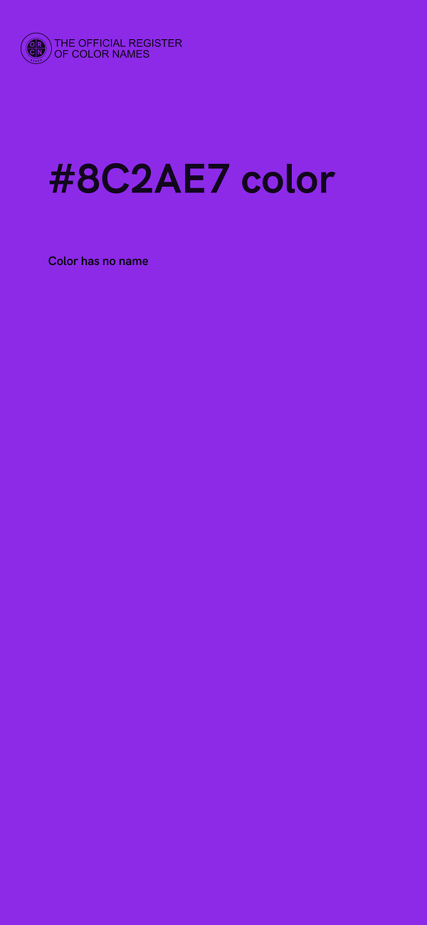 #8C2AE7 color image