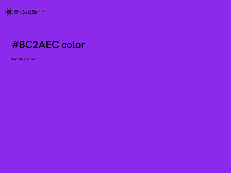#8C2AEC color image