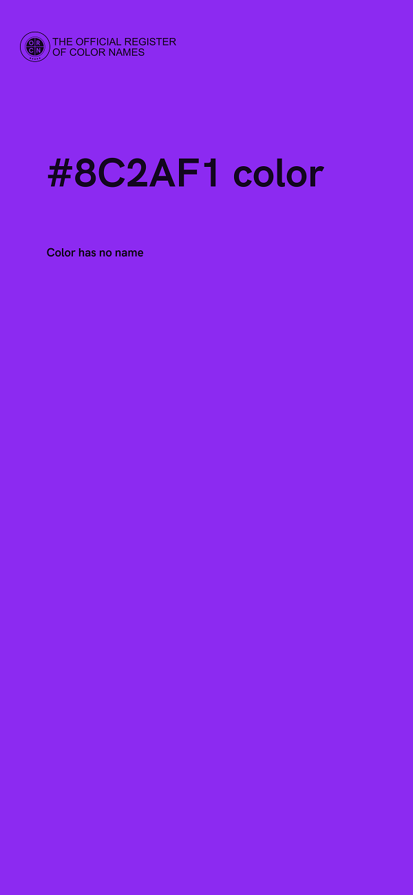 #8C2AF1 color image