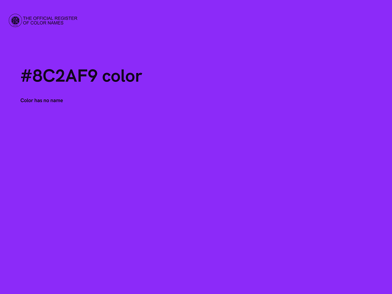 #8C2AF9 color image