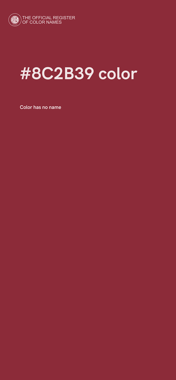 #8C2B39 color image
