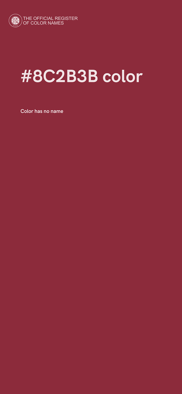 #8C2B3B color image