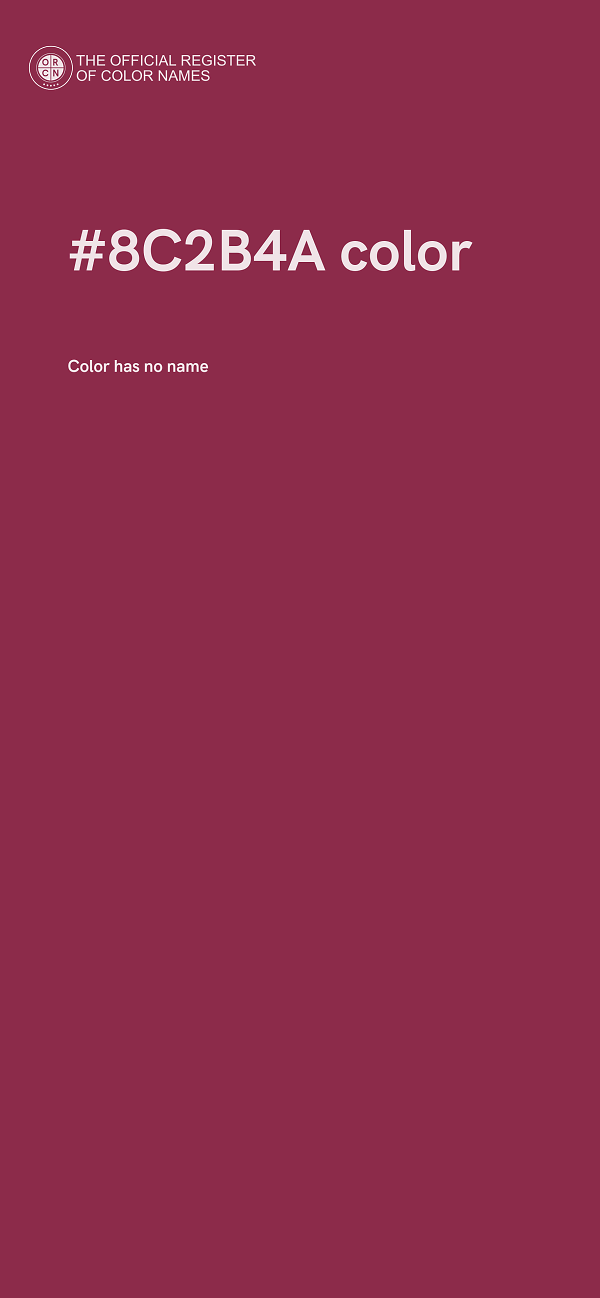 #8C2B4A color image