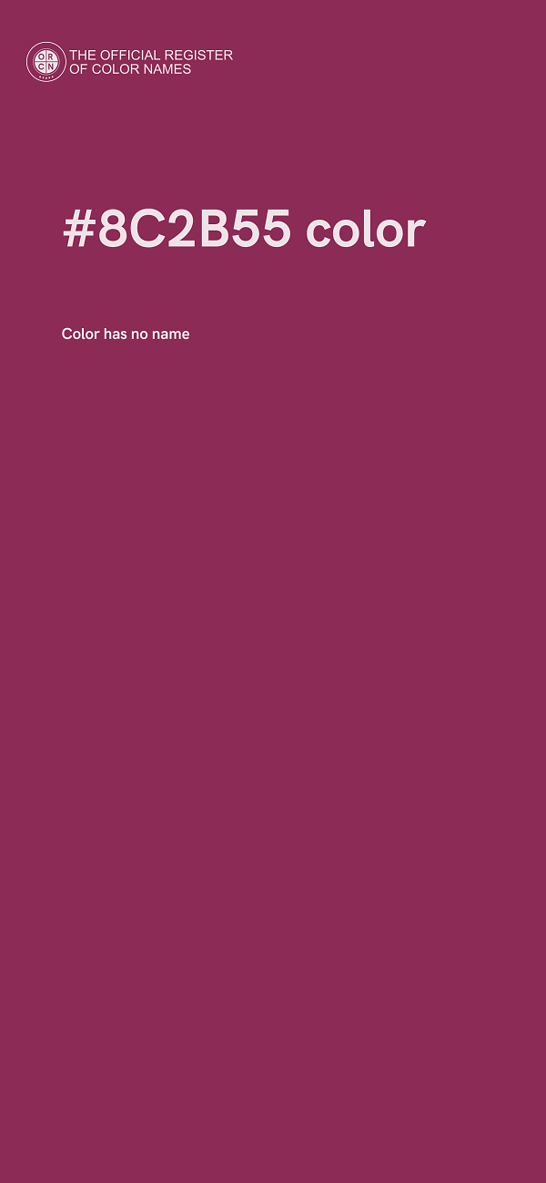 #8C2B55 color image