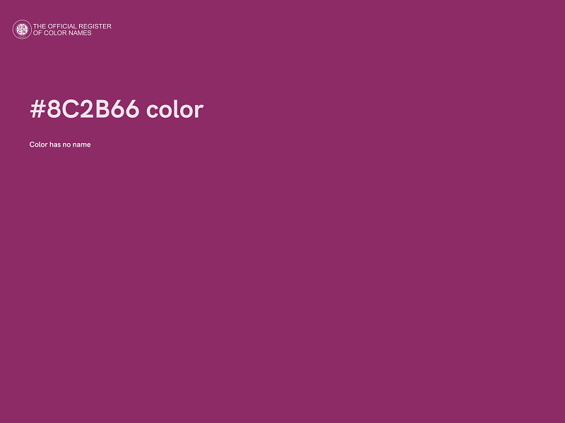 #8C2B66 color image