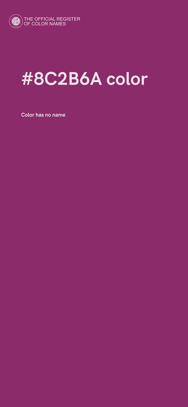 #8C2B6A color image