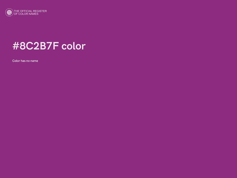 #8C2B7F color image