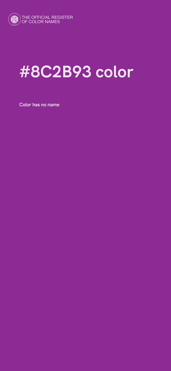 #8C2B93 color image