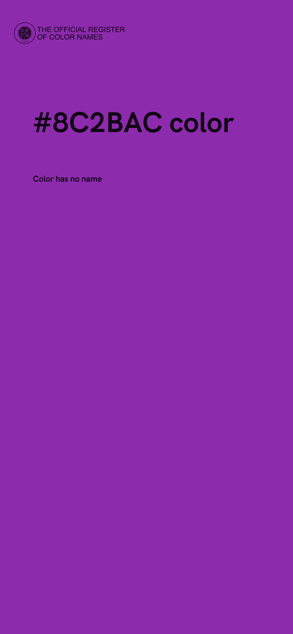 #8C2BAC color image