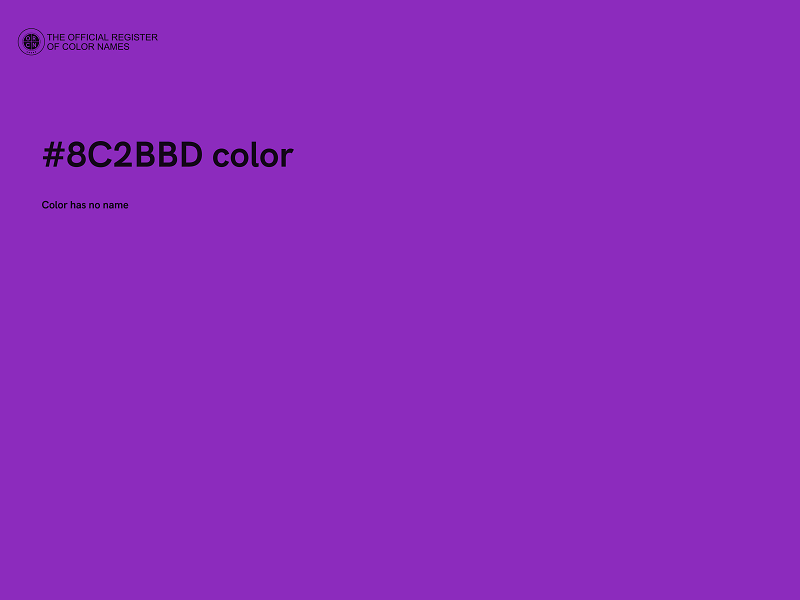 #8C2BBD color image