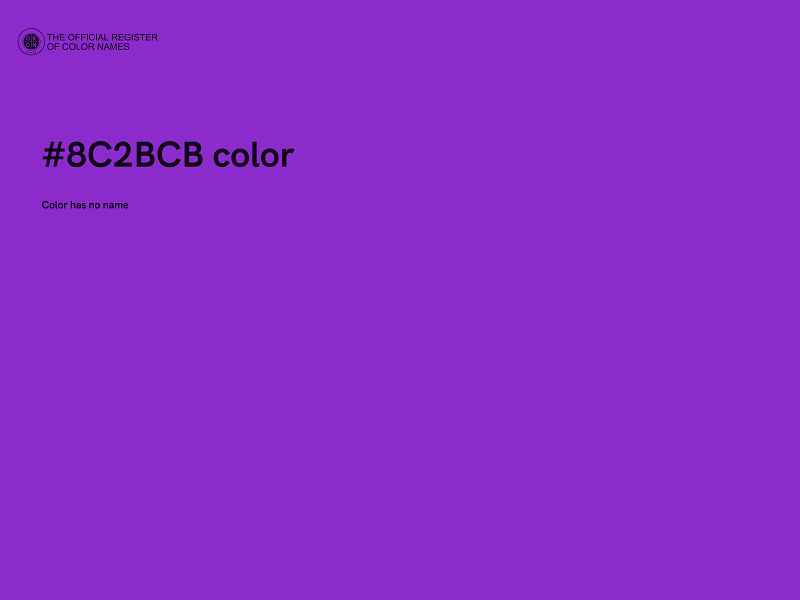 #8C2BCB color image