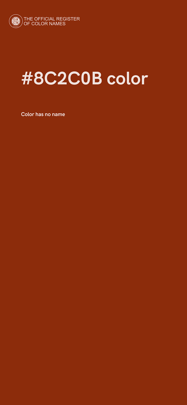 #8C2C0B color image
