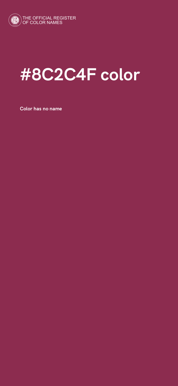 #8C2C4F color image