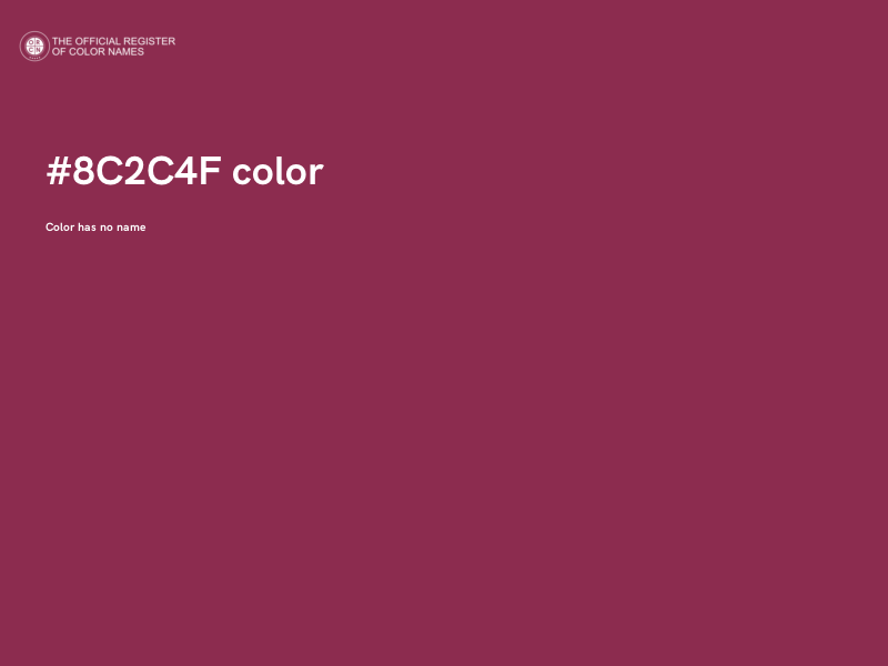 #8C2C4F color image