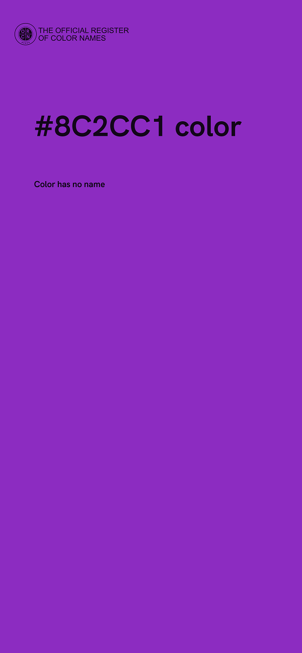 #8C2CC1 color image