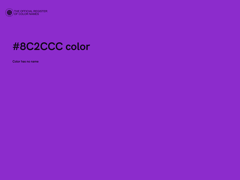 #8C2CCC color image