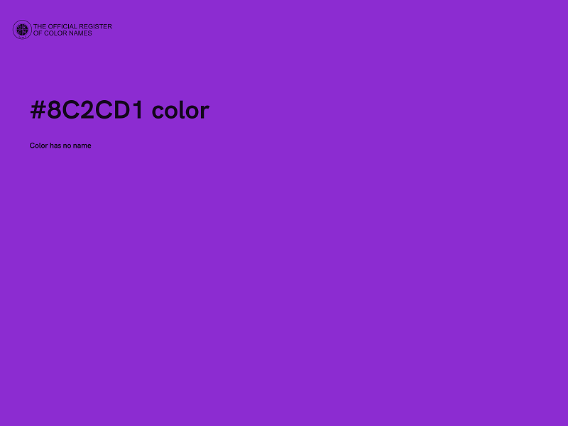 #8C2CD1 color image