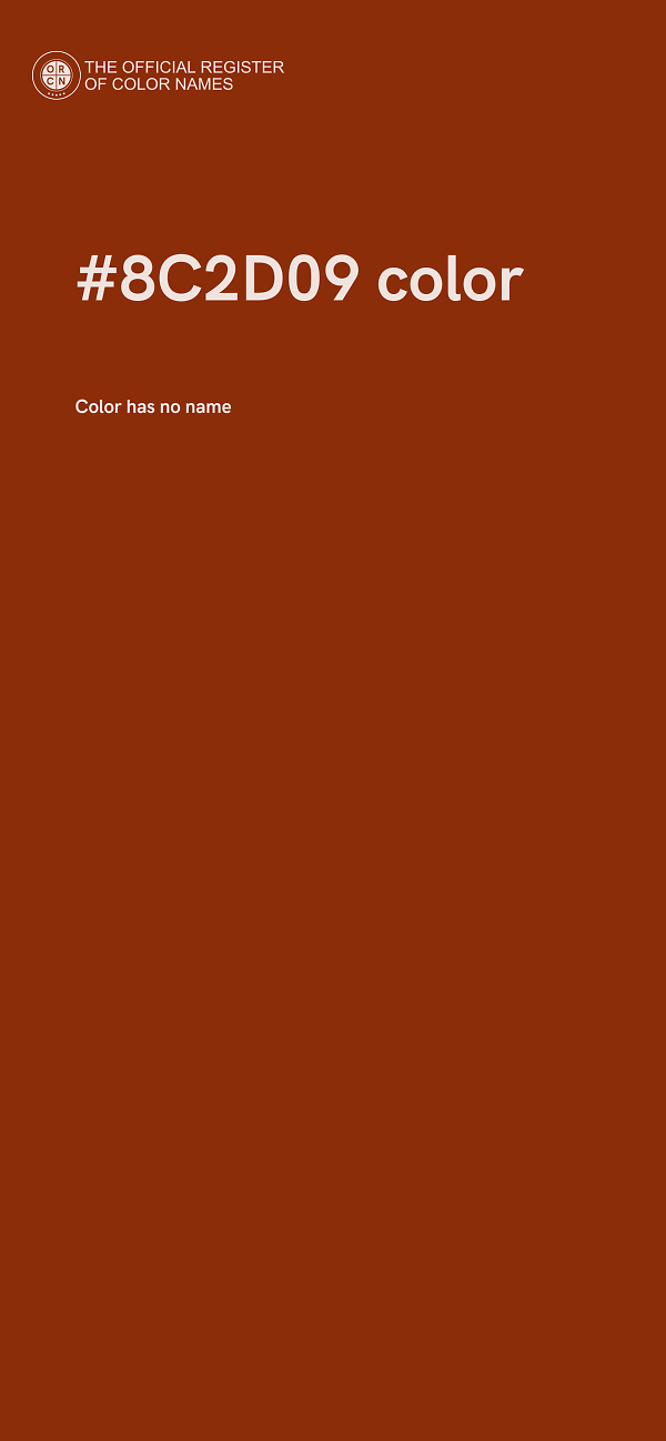 #8C2D09 color image
