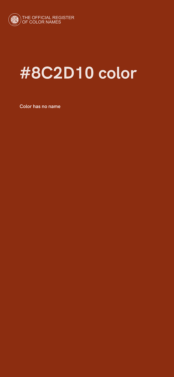 #8C2D10 color image