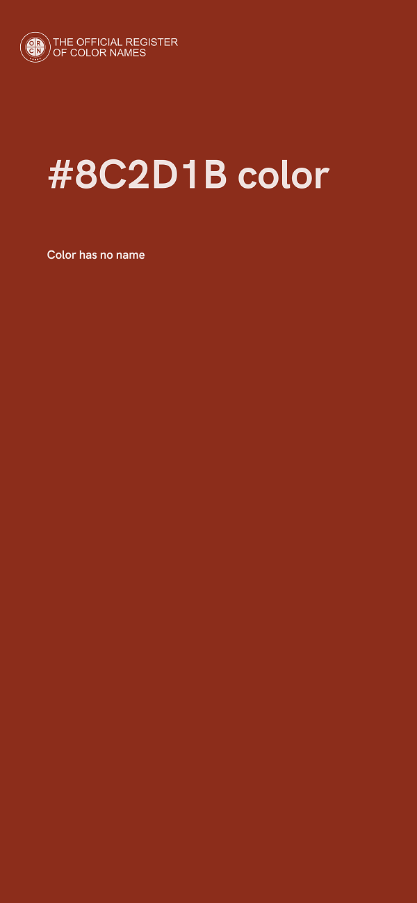 #8C2D1B color image