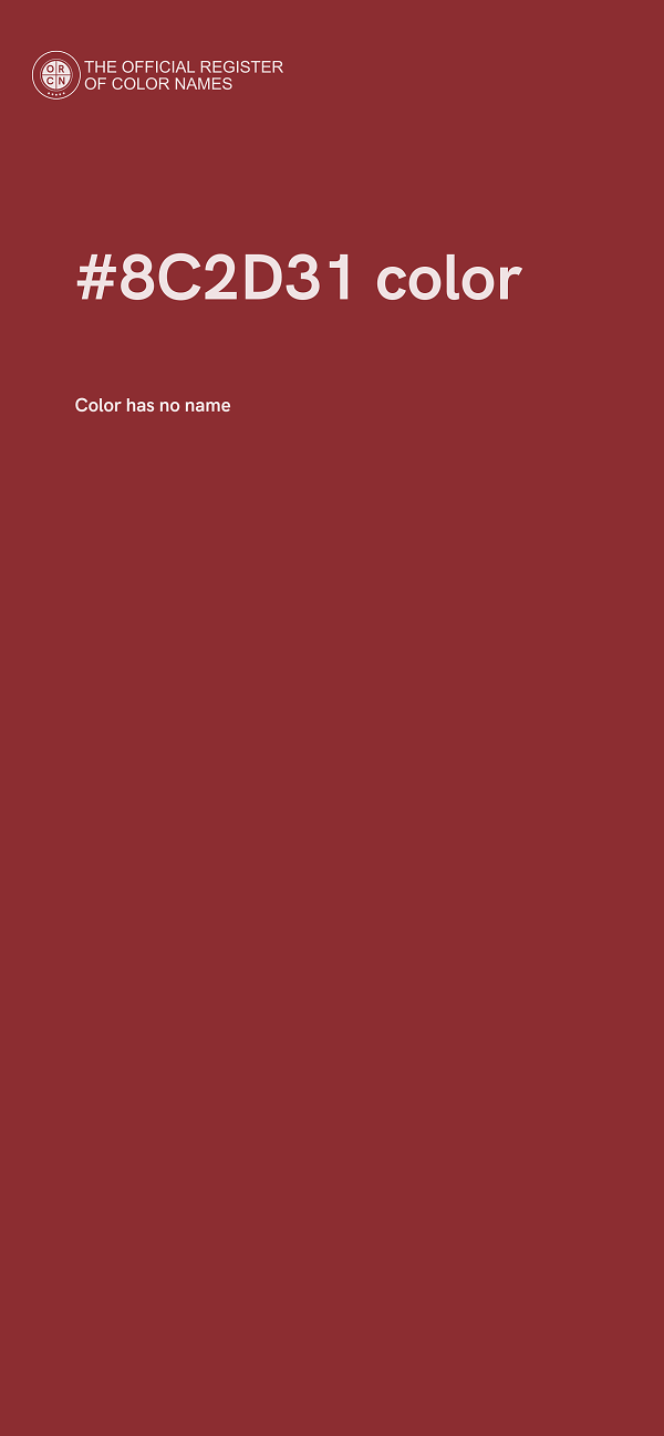 #8C2D31 color image
