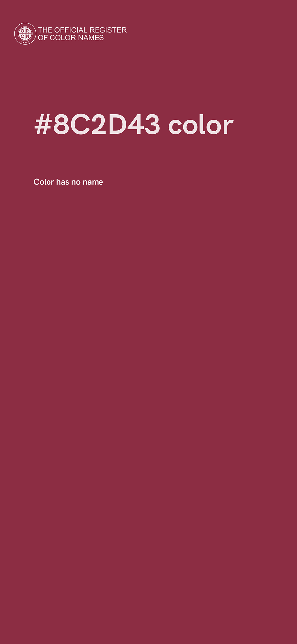 #8C2D43 color image