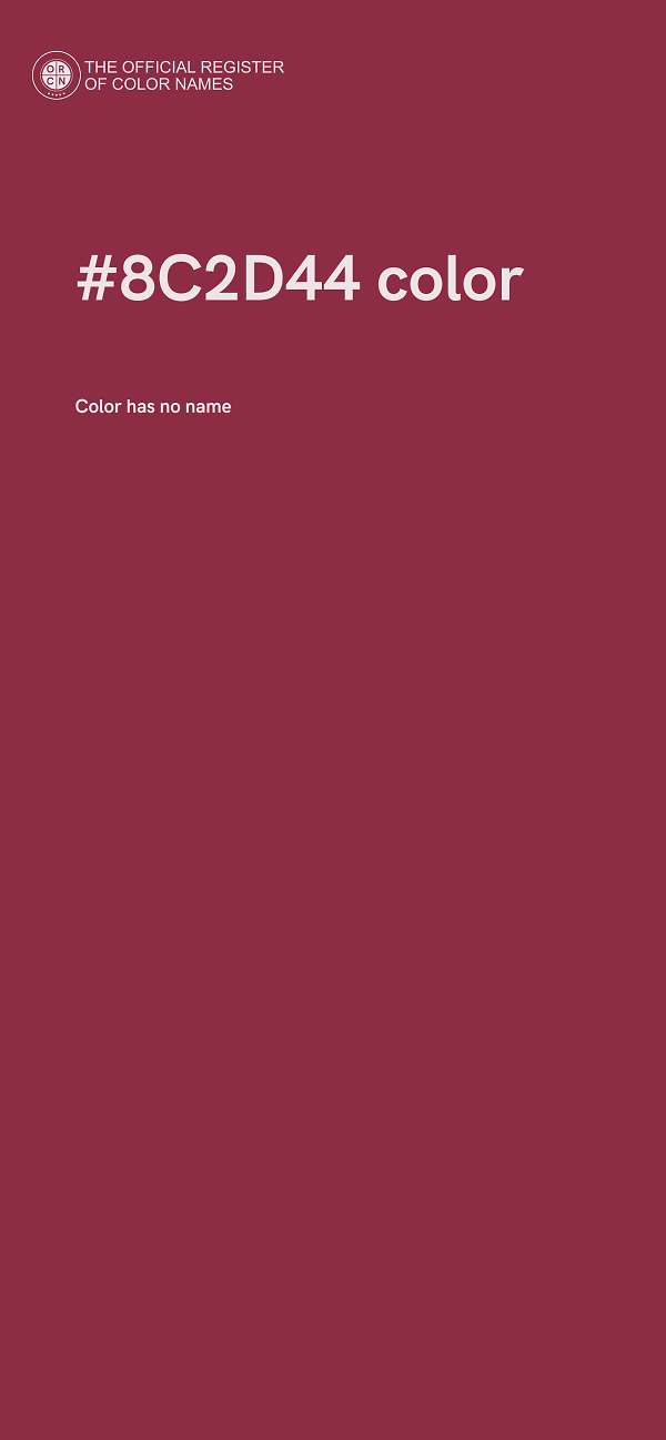 #8C2D44 color image