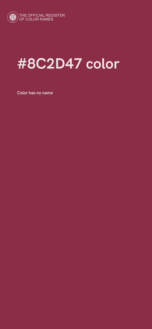 #8C2D47 color image