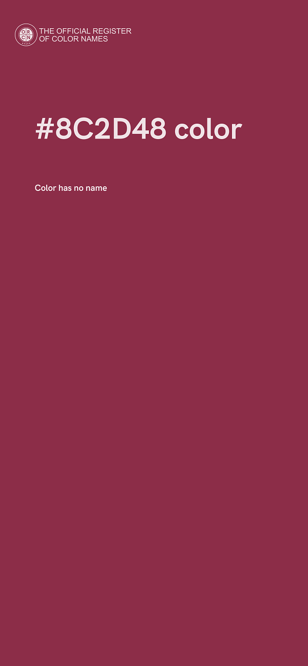 #8C2D48 color image