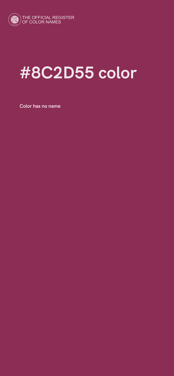 #8C2D55 color image
