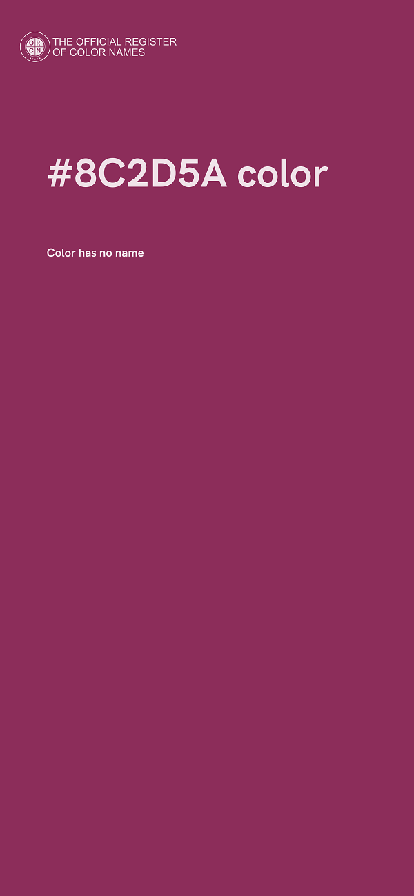 #8C2D5A color image