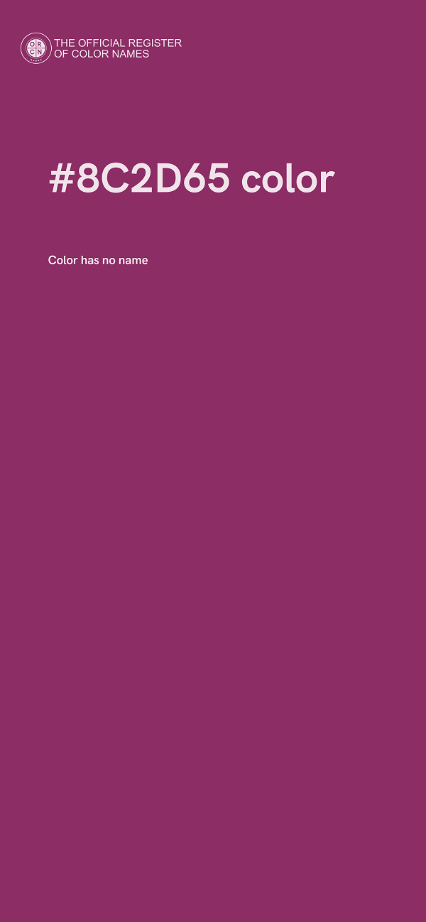 #8C2D65 color image