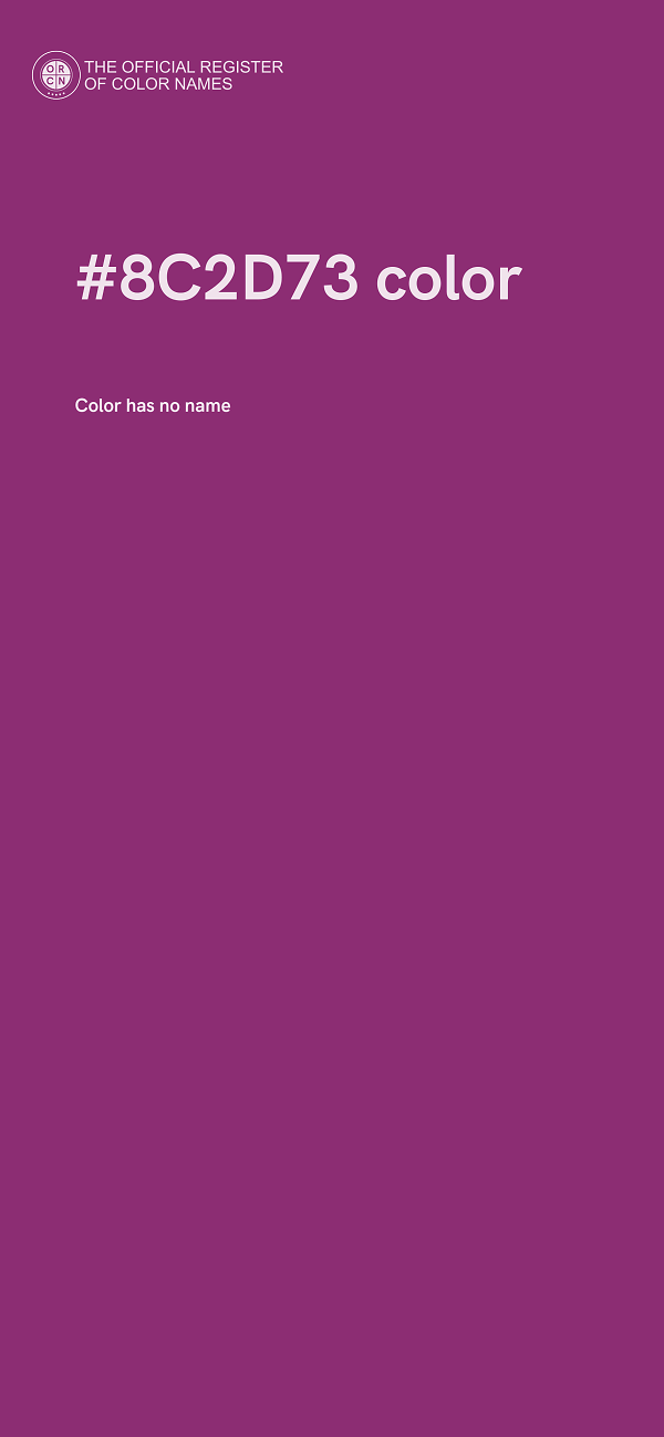 #8C2D73 color image