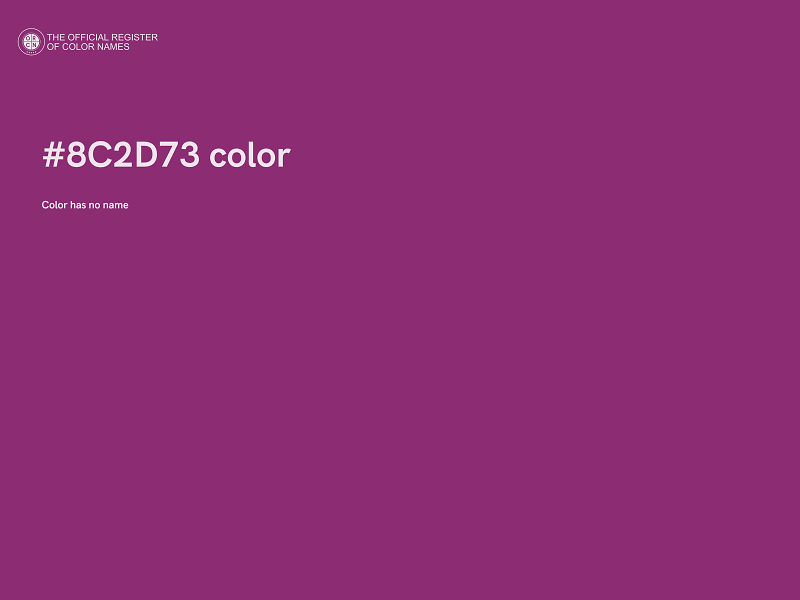 #8C2D73 color image