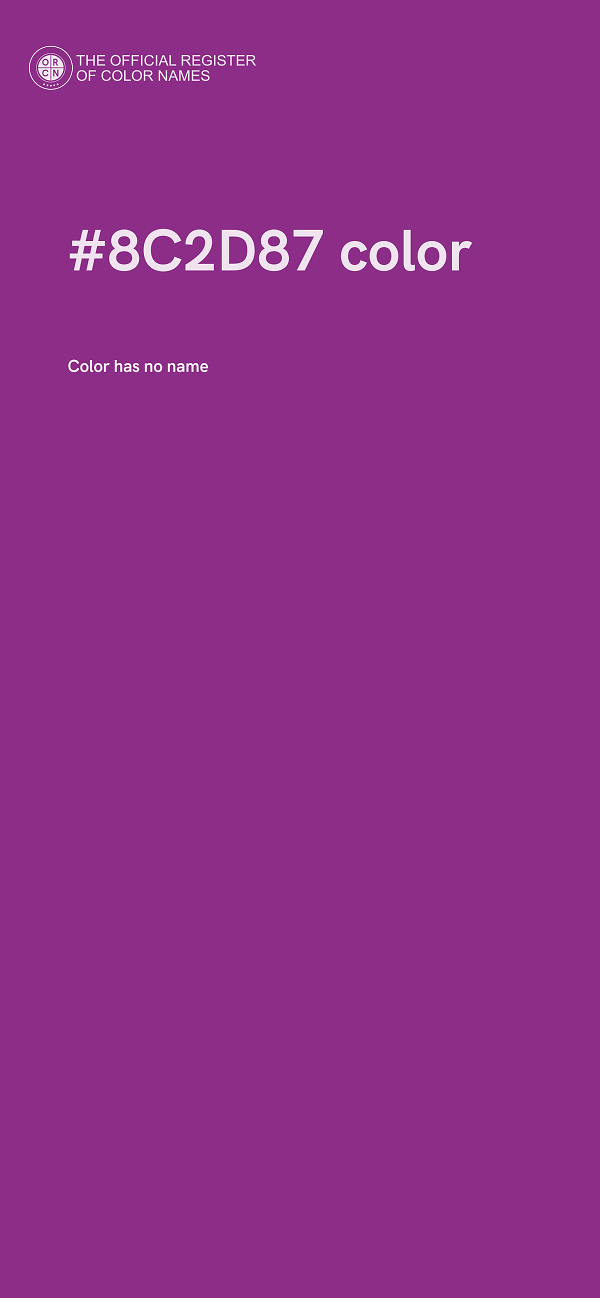 #8C2D87 color image