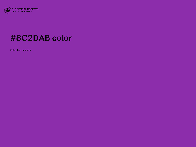 #8C2DAB color image