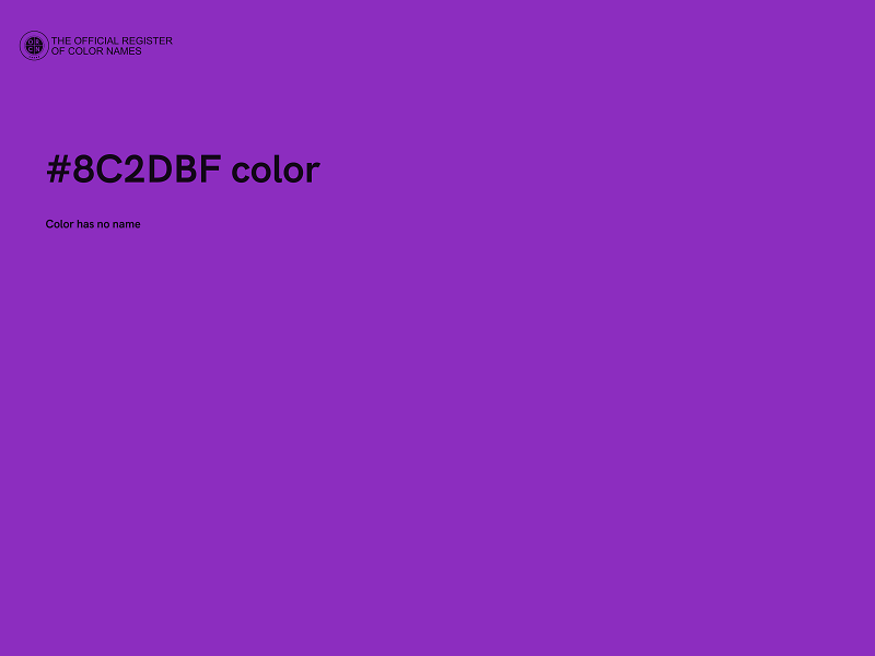 #8C2DBF color image