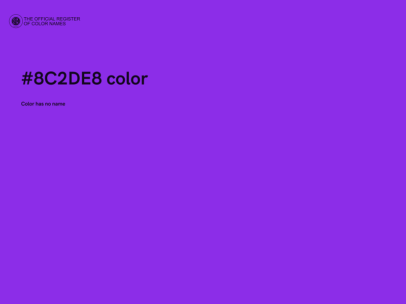 #8C2DE8 color image